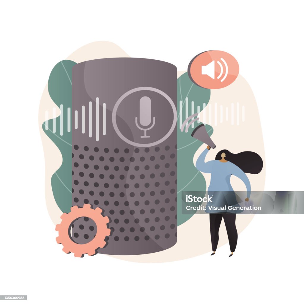 Voice Control Animation Voice Control Abstract Concept Vector Illustration Stock Illustration ...