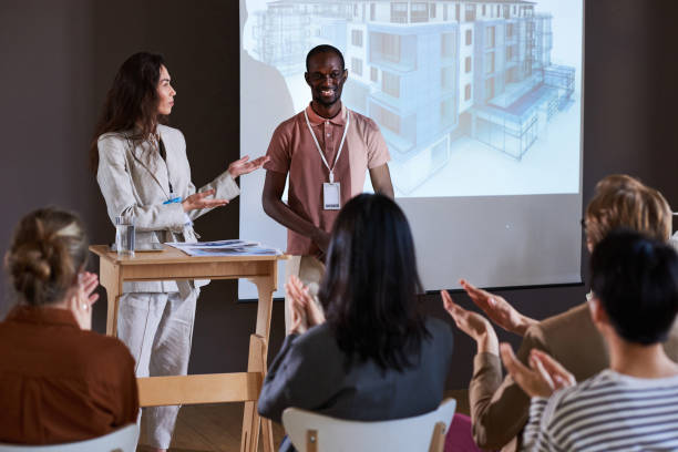 istock People studying at business seminar 1356362601