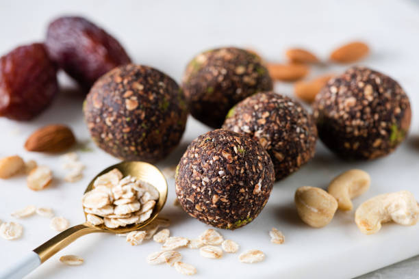 istock Vegan chocolate energy balls 1356367980