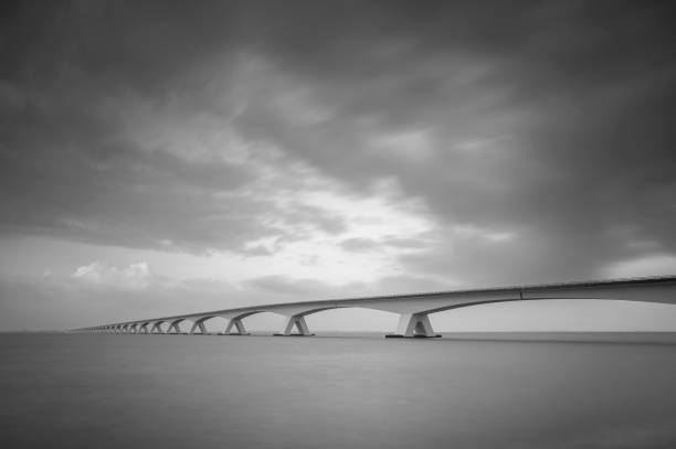istock Bridge to nowhere in black and white 1356369039