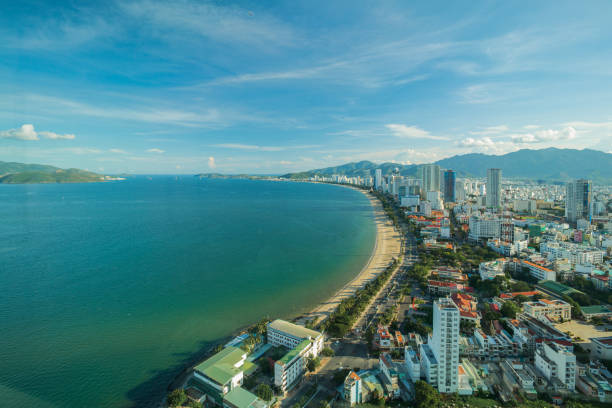 istock Nha Trang beach view from high building 1356376729