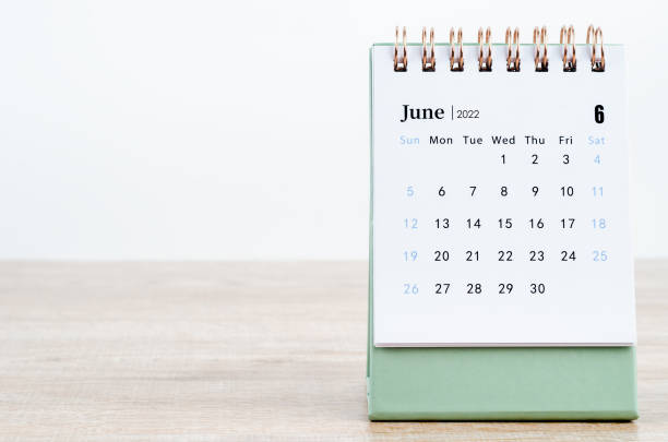 istock The June 2022 desk calendar 1356376885