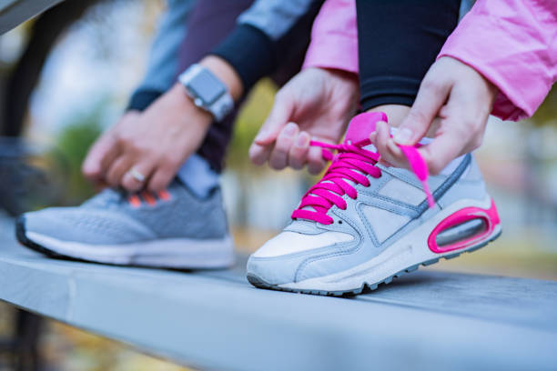 istock Close-up of tying shoelance 1356376974