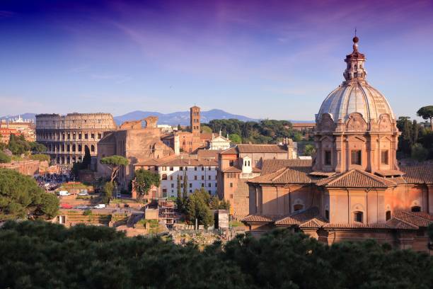 istock Rome, Italy in sunset light 1356377142