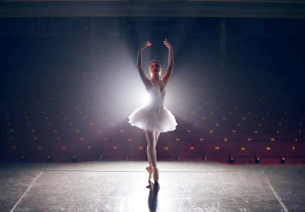 istock Shot of a ballerina performing her routine 1356379717