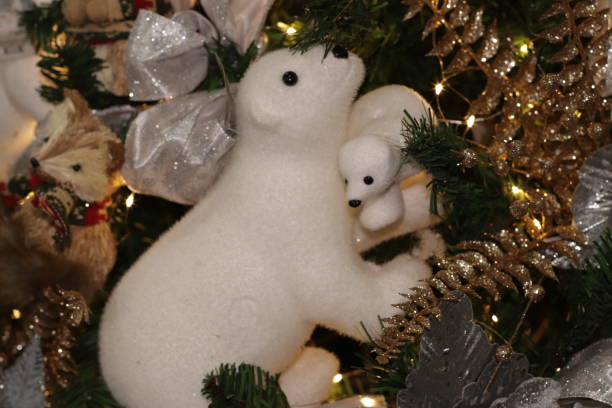 istock hristmas ornaments - teddy bears and stars 1356381876