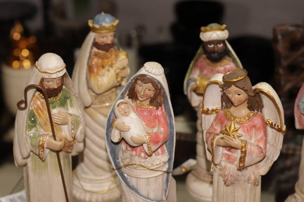 istock holy family - christmas santa light 1356381896