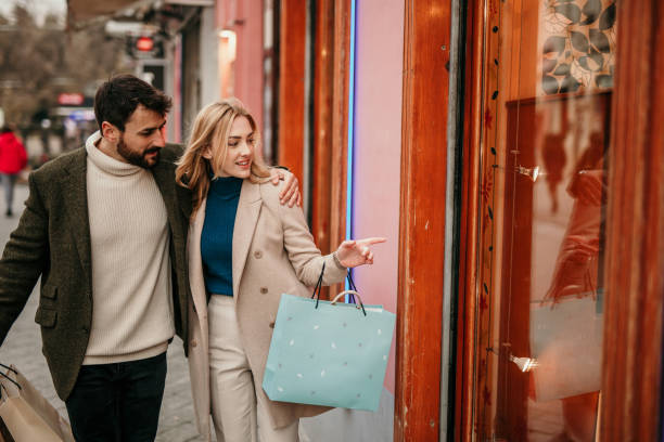 istock Cheerful shopping day 1356385716