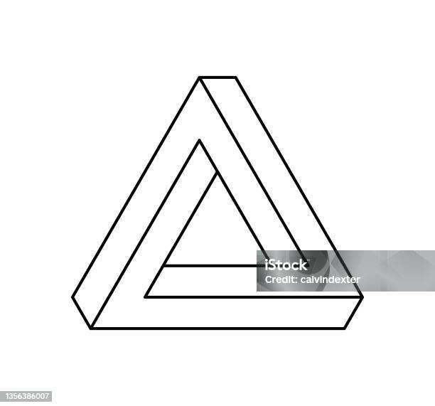 Impossible Triangle Problem Impossible Triangle Stock Illustration - Download Image Now - Optical ...