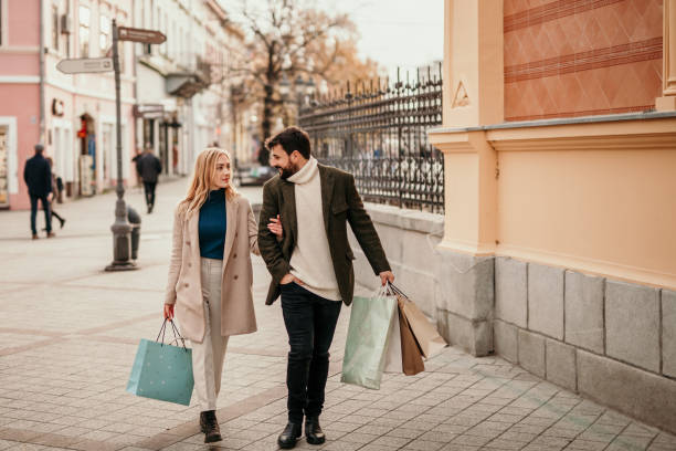 istock Satisfying shopping date 1356386019