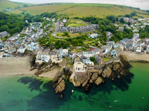 istock Cawsand Kingsand Cornwall town drone aerial photo 1356393014