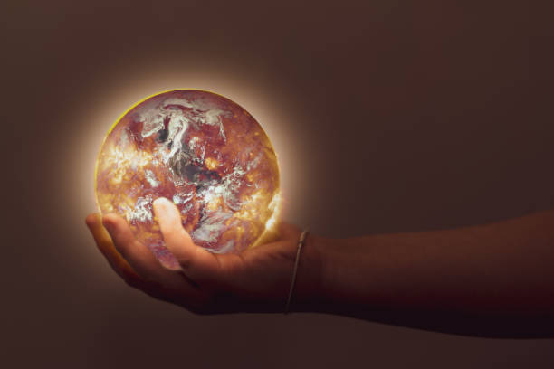 istock Hand hold world globe for eco environment protection and save blue planet from global warming with care business health care and technology Elements of this image furnished by NASA 1356401472