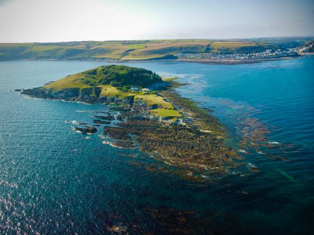 istock Looe island drone view aerial photo Cornwall 1356404263