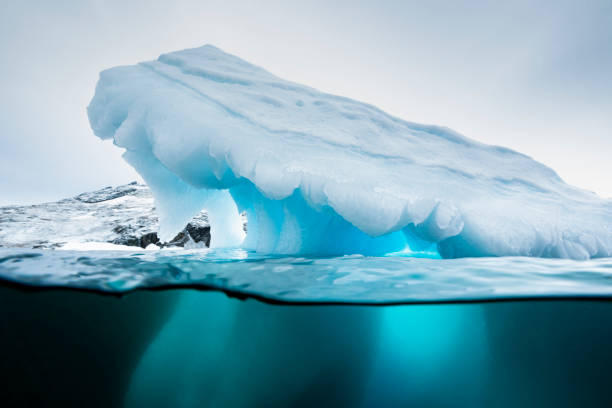 istock Iceberg above and below water. 1356405779