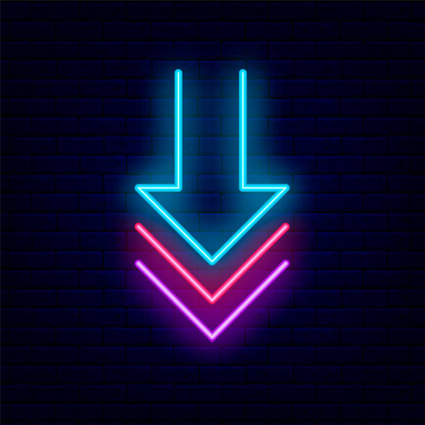 21,600+ Neon Arrow Stock Illustrations, Royalty-Free Vector Graphics ...