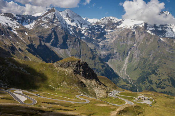 istock Mountain road in Alps 1356408819