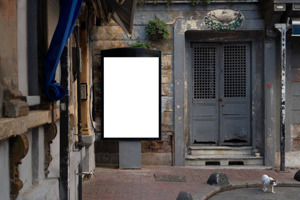 istock Blank billboard in the street 1356408848