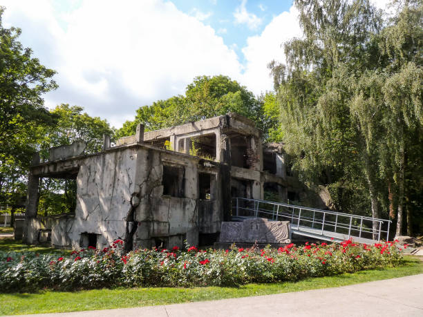 istock Scenic bunker ruin from WWII at Westerplatte peninsula in Danzig 1356412101
