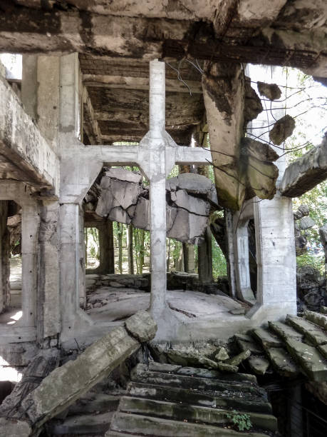 istock Scenic bunker ruin from WWII at Westerplatte peninsula in Danzig 1356412108