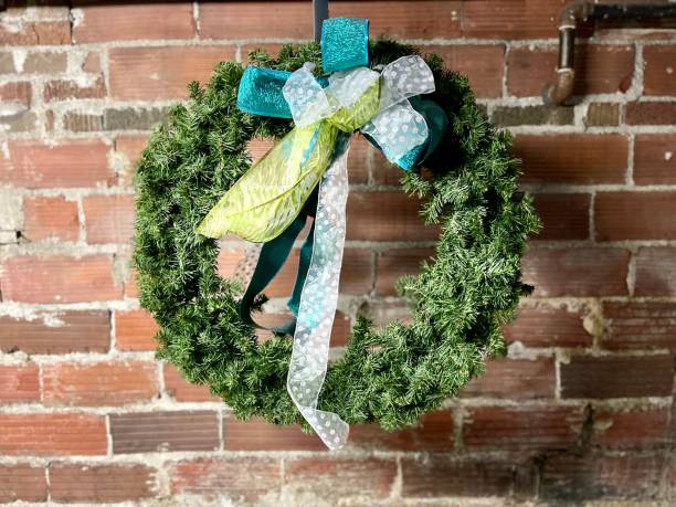 istock Festivus Style Christmas Wreath 1356418631