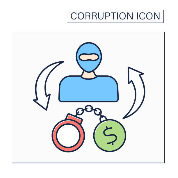 Criminal enterprise color icon Criminal enterprise color icon. Group of people engaged in significant criminal activity.Drug cartels, racketeering enterprises.Gestapo.Corruption concept. Isolated vector illustration drug cartel stock illustrations
