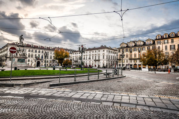 istock Cobbled Piazza Carlo Emanuele II In Turin, Italy 1356422813