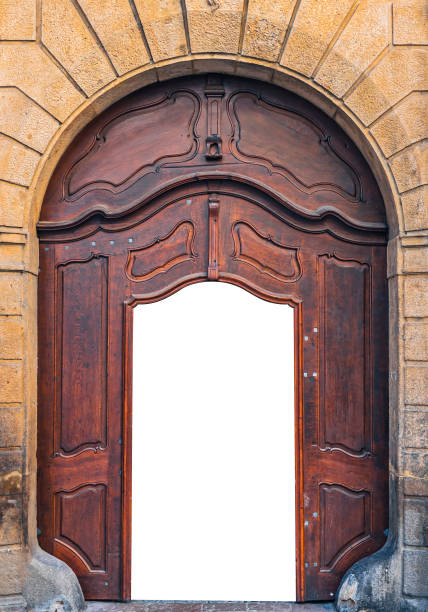 puerta de madera - prague old door house fotografías e imágenes de stock