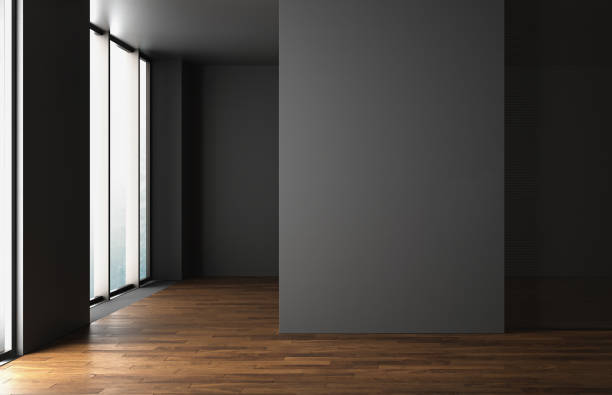 istock 3D rendering of home interior without furniture 1356425856