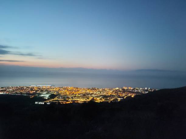 istock the coastal city seen by night 1356428879