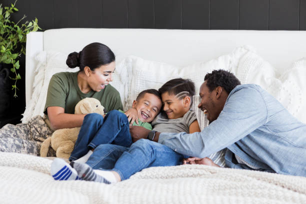 istock Happy family have fun together 1356429517