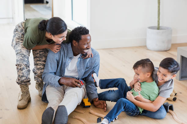 istock Cheerful family playing together 1356430781