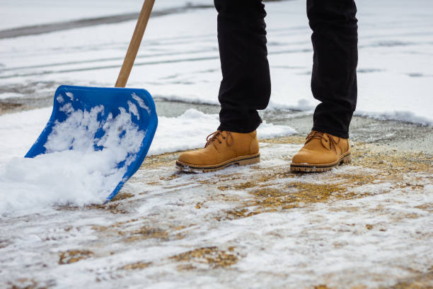 istock Removal snow from driveway after snowfall 1356431558