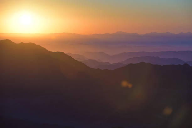istock Colorful sunrise in mountains. 1356434213