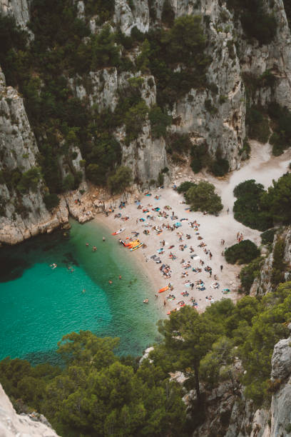 istock Calanque d’En Vau is surrounded by dramatic cliffs and also is one of the deepest, and most sheltered in the park, making it perfect for swimming, kayaking, and snorkelling. Perfect vacation spot. 1356438999