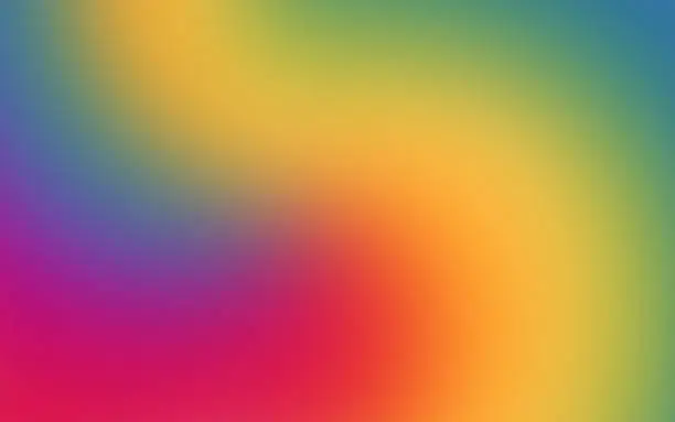 Vector illustration of Rainbow Swirl Abstract Blur Background