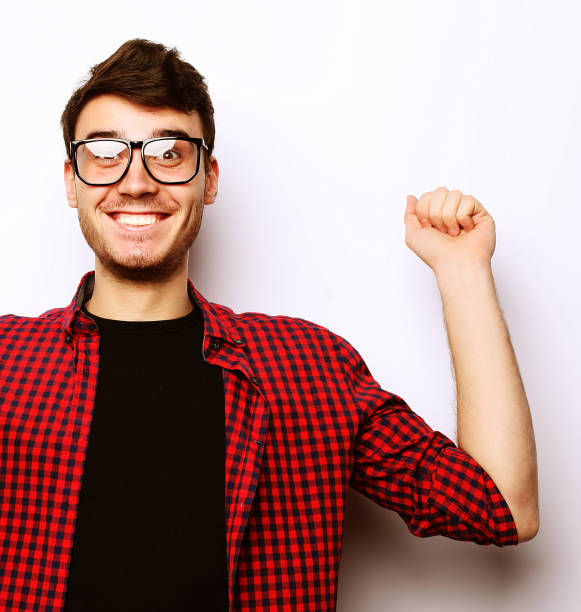 istock beautiful young man wearing glasses 1356440225