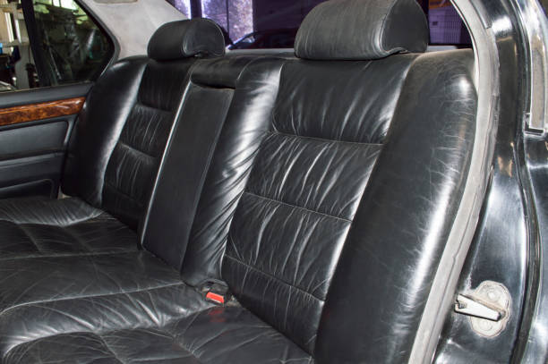 istock Rear leather seats of the car interior 1356443897