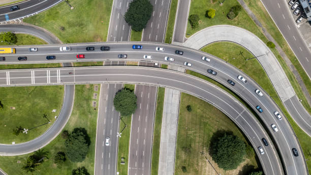 istock Road structure in an urban region. 1356444701