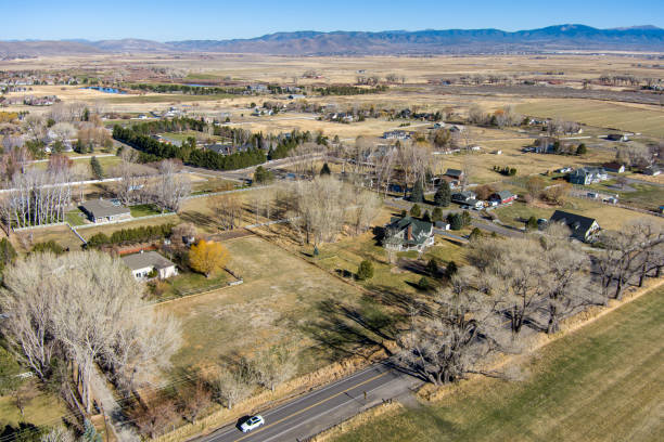 istock Aerial view of Genoa Nevada 1356451561
