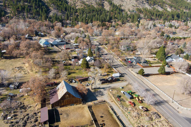 istock Aerial view of Genoa Nevada 1356451564