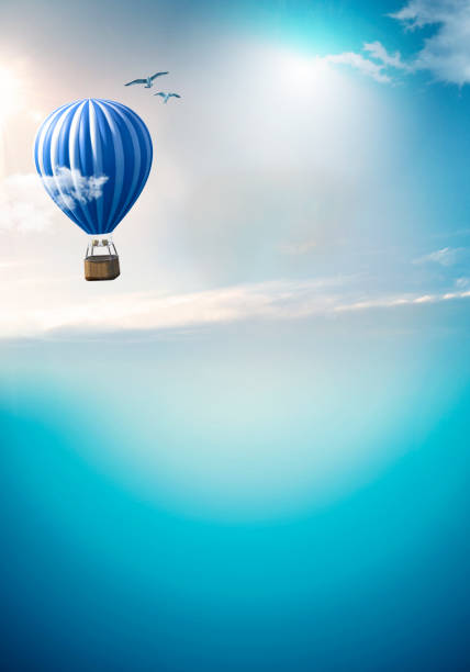 istock Low Angle View Of Hot Air Balloon Against Sky 1356457111