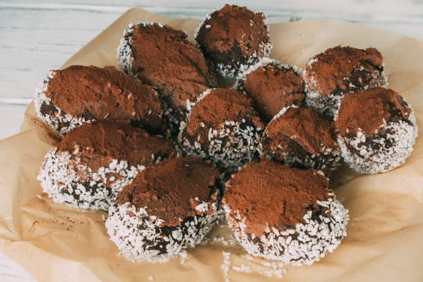 istock Cake called a potato. Coconut and cocoa cake. 1356458930