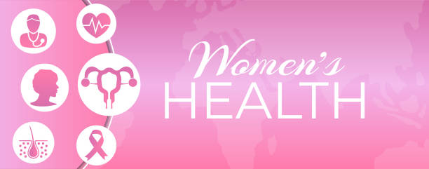 女性の健康医療背景イラスト - backgrounds pink femininity ribbon点のイラスト素材／クリップアート素材／マンガ素材／アイコン素材