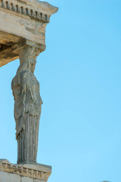 Caryatides, Erechtheion temple Acropolis in Athens, Greece
