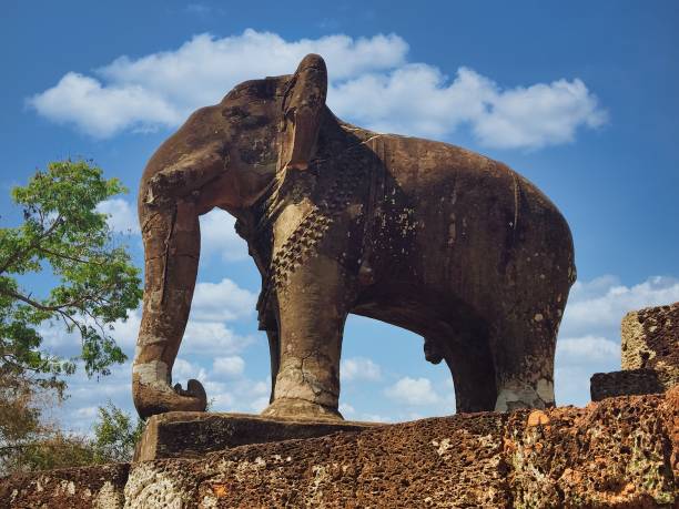 Elephant temple architecture. stock photo