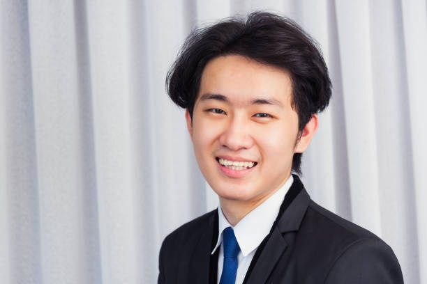 istock Business man laughing confident mature standing in suit smiling 1356474507