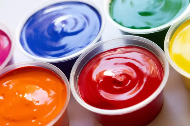 Colorful Acrylic Paints