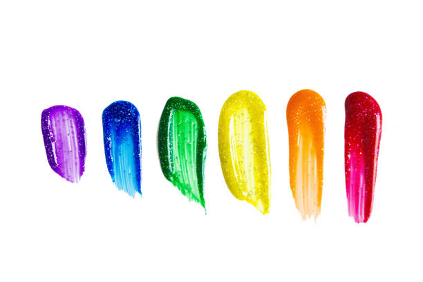 istock Rainbow Color Of Paints Spread In White Background 1356477031
