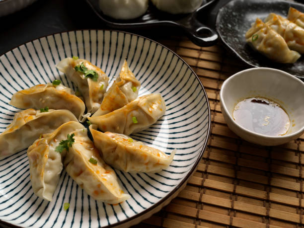 istock original steamed Chinese dumplings. asian cuisine 1356483011