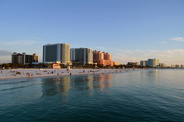 istock Clearwater Beach and Resorts at Sunset 1356483325